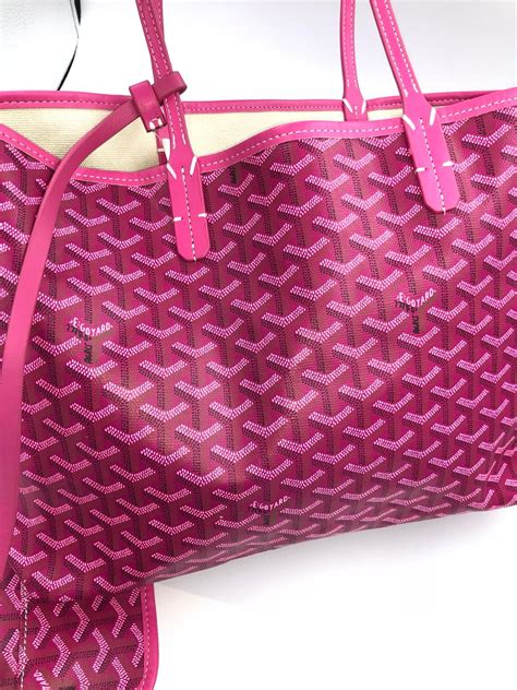 hot pink goyard tote|reversible Goyard tote bag.